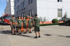 消防演练进人生就是博官网，面对火警不会慌